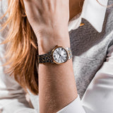 Tissot T Classic Carson Lady Premium Silver Dial Two Tone Steel Strap Watch For Women - T122.210.22.033.00 Authentic Buy Shop Now