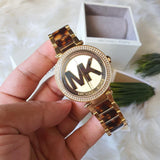 Michael Kors Parker Chronograph Gold Dial Two Tone Steel Strap Watch for Women - MK6109 Authentic Buy Shop Now