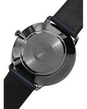 Emporio Armani Modern Slim Analog Silver Dial Blue Leather Strap Watch For Men - AR11214 Authentic Buy Shop Now