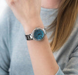 Michael Kors Taryn Quartz Blue Dial Blue Steel Strap Watch For Women - MK6563 Authentic Buy Shop Now