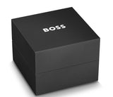 Hugo Boss Steer Analog Black Dial Black Steel Strap Watch For Men - 1514068 Authentic Buy Shop Now