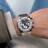 Guess Empire Quartz Black Dial Silver Steel Strap Watch For Men - GW0489G1 Authentic Buy Shop Now