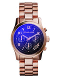 Michael Kors Runway Iridescent Dial Rose Gold Steel Strap Watch for Women - MK5940 Authentic Buy Shop Now