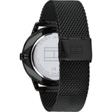 Tommy Hilfiger Brad Quartz Blue Dial Black Mesh Bracelet Watch For Men - 1710392 Authentic Buy Shop Now
