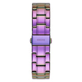 Guess Sparkler Silver Dial Purple Steel Strap Watch For Women - GW0111L5 Authentic Buy Shop Now