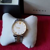 Gucci G Timeless Automatic White Dial Two Tone Steel Strap Watch for Men - YA126356 Authentic Buy Shop Now