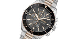 Hugo Boss Ocean Edition Black Dial Two Tone Steel Strap Watch for Men - 1513705 Authentic Buy Shop Now