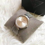 Guess Chiffon Silver Dial Silver Mesh Bracelet Watch For Women - W1083L1 Authentic Buy Shop Now