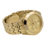 Marc Jacobs Peeker Chronograph Gold Dial Gold Steel Strap Watch for Women - MBM3393 Authentic Buy Shop Now