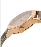 Burberry The City Pink Dial Brown Leather Strap Watch for Women - BU9236 Authentic Buy Shop Now