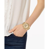 Michael Kors Whitney Chronograph Gold Dial Gold Steel Strap Watch For Women - MK6729 Authentic Buy Shop Now