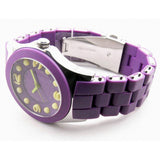 Marc Jacobs Pelly Purple Dial Purple Silicone Strap Watch for Women - MBM2505 Authentic Buy Shop Now