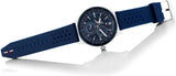 Tommy Hilfiger Austin Quartz Blue Dial Blue Rubber Strap Watch for Men - 1791635 Authentic Buy Shop Now