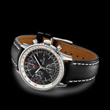 Breitling Navitimer 1 Chronograph 41mm Automatic Black Dial Black Leather Strap Mens Watch - A13324121B1P1 Authentic Buy Shop Now