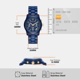 Michael Kors Runway Analog Blue Dial Blue Steel Strap Watch for Women - MK7332 Authentic Buy Shop Now