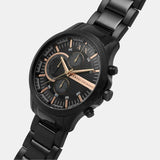 Armani Exchange Chronograph Black Dial Black Steel Strap Watch For Men - AX2429 Authentic Buy Shop Now