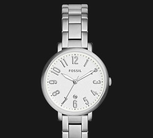 Fossil Jacqueline White Dial Silver Steel Strap Watch for Women - ES3969 Authentic Buy Shop Now