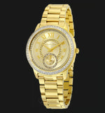 Michael Kors Madelyn Quartz Gold Dial Gold Steel Strap Watch For Women - MK6287 Authentic Buy Shop Now