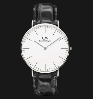 Daniel Wellington Classic Reading White Dial Black Leather Strap Watch For Men - DW00100028 Authentic Buy Shop Now