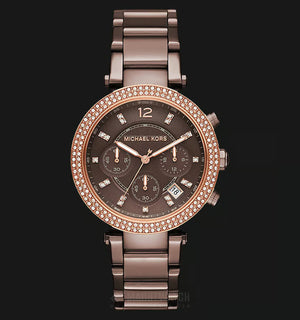 Michael Kors Parker Analog Quartz Brown Dial Brown Steel Strap Watch For Women - MK6378 Authentic Buy Shop Now