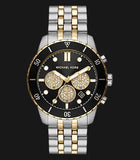 Michael Kors Cunningham Chronograph Black Dial Two Tone Steel Strap Watch For Men - MK8964 Authentic Buy Shop Now
