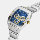 Guess Phoenix Multifunction Blue Dial Silver Steel Strap Watch For Men - GW0456G5 Authentic Buy Shop Now
