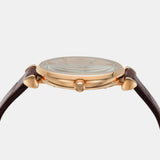 Emporio Armani Classic Quartz Pink Dial Brown Leather Strap Watch For Women - AR1911 Authentic Buy Shop Now