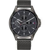 Tommy Hilfiger Shawn Chronograph Quartz Grey Dial Grey Mesh Bracelet Watch for Men - 1791613 Authentic Buy Shop Now