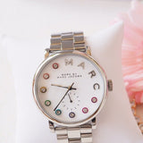 Marc Jacobs Baker Dexter White Dial Silver Steel Strap Watch for Women - MBM3423 Authentic Buy Shop Now