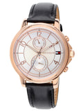 Tommy Hilfiger Claudia White Dial Black Leather Strap Watch for Women - 1781817 Authentic Buy Shop Now