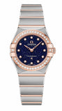 Omega Constellation Quartz Diamonds Blue Dial Two Tone Steel Strap Watch for Women - 131.25.25.60.53.002 Authentic Buy Shop Now