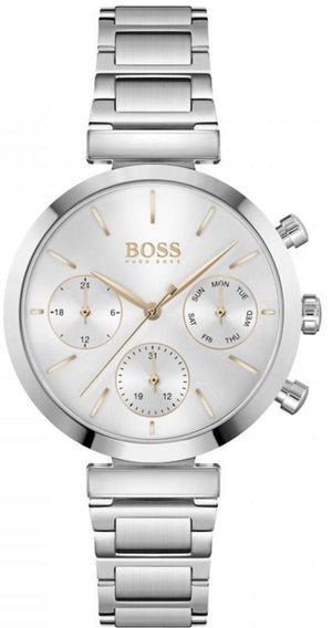 Hugo Boss Flawless Silver Dial Silver Steel Strap Watch for Women - 1502530 Authentic Buy Shop Now
