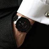 Hugo Boss Peak Black Dial Black Steel Strap Watch for Men - 1513814 Authentic Buy Shop Now