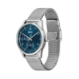 Hugo Boss Sophio Blue Dial Silver Mesh Bracelet Watch for Men - 1513942 Authentic Buy Shop Now