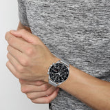 Hugo Boss Admiral Black Dial Silver Mesh Bracelet Watch for Men - 1513904 Authentic Buy Shop Now