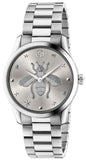 Gucci G Timeless Silver Dial Silver Steel Strap Watch For Women - YA1264126 Authentic Buy Shop Now
