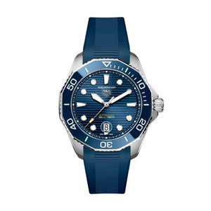 Tag Heuer Aquaracer Professional 300 GMT Automatic Blue Dial Blue Rubber Strap Watch for Men - WBP2010.FT6198 Authentic Buy Shop Now
