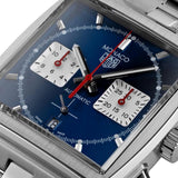 Tag Heuer Monaco Automatic Chronograph Blue Dial Silver Steel Strap Watch for Men - CBL2111.BA0644 Authentic Buy Shop Now