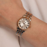 Tissot Carson Premium Lady Silver Dial Two Tone Steel Strap Watch For Women - T122.210.22.033.01 Authentic Buy Shop Now