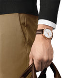 Tissot T Classic Tradition Chronograph White Dial Brown Leather Strap Watch For Men - T063.617.36.037.00 Authentic Buy Shop Now