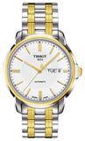 Tissot T Classic Automatics III White Dial Two Tone Steel Strap Watch For Men - T065.430.22.031.00 Authentic Buy Shop Now