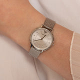 Emporio Armani Kappa Silver Dial Silver Mesh Bracelet Watch For Women - AR11128 Authentic Buy Shop Now