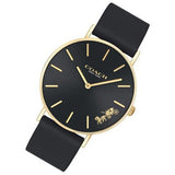 Coach Perry Black Dial Black Leather Strap Watch for Women - 14503333-C Authentic Buy Shop Now