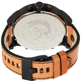 Diesel Mr. Daddy 2.0 Chronograph Grey Dial Brown Leather Strap Watch For Men - DZ7406 Authentic Buy Shop Now