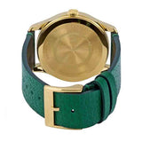 Gucci G Timeless Quartz Green Dial Green Leather Strap Watch For Women - YA1264099 Authentic Buy Shop Now