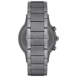 Emporio Armani Renato Chronograph Quartz Blue Dial Grey Steel Strap Watch For Men - AR2505 Authentic Buy Shop Now