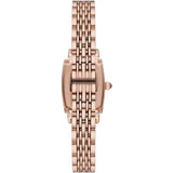 Emporio Armani Gianni T-Bar Analog Crystal Brown Dial Rose Gold Steel Strap Watch For Women - AR11407 Authentic Buy Shop Now