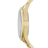 Armani Exchange Nico Analog Black Dial Gold Steel Strap Watch For Men - AX2328 Authentic Buy Shop Now