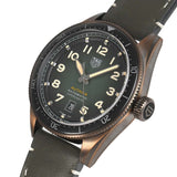 Tag Heuer Autavia Calibre 5 Automatic Olive Green Dial Green Leather Strap Watch for Men - WBE5190.FC8268 Authentic Buy Shop Now