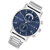 Tommy Hilfiger Kane Blue Dial Silver Steel Strap Watch for Men - 1710401 Authentic Buy Shop Now
